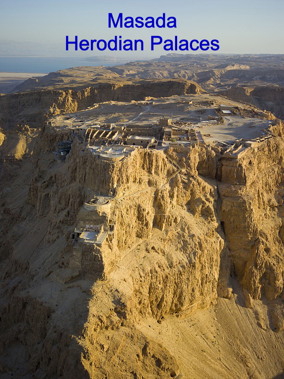 Masada fortress at sunrise
