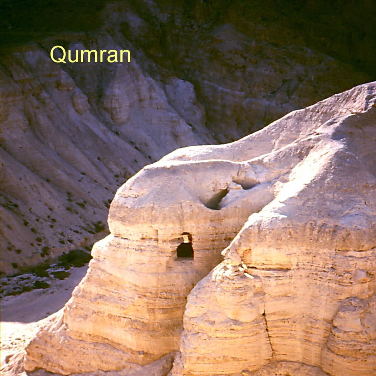 Qumran caves where the Dead Sea Scrolls were found